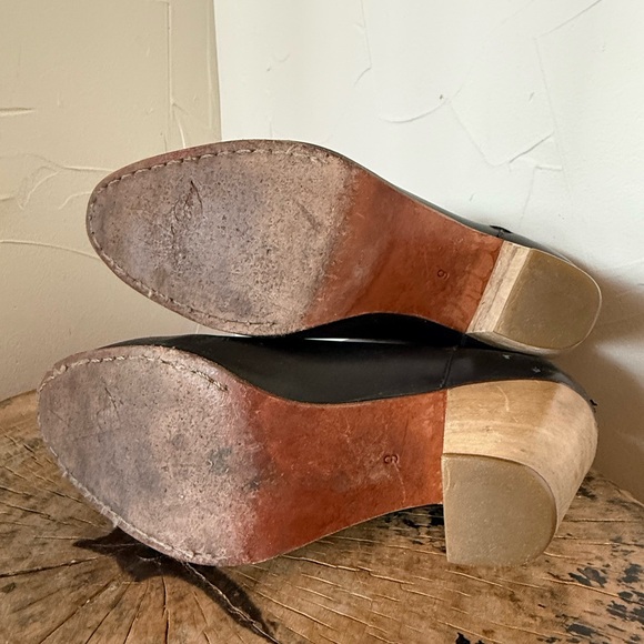 Rachel Comey Black Leather Ankle Boots Booties - Picture 6 of 9